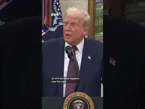 BBC journalist questions Donald Trump on India tariffs | BBC News India