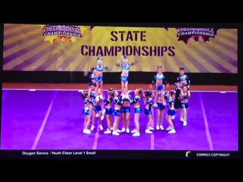 Oxygen All Stars Sonics Youth Level 1 Cheer