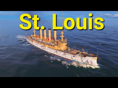 WORLD OF WARSHIPS BLITZ: St. Louis can take a real beating!!!😵😵😵