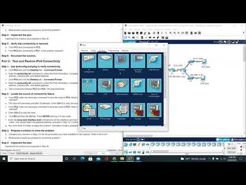 7.3.2.6 Packet Tracer - Pinging and Tracing to Test the Path