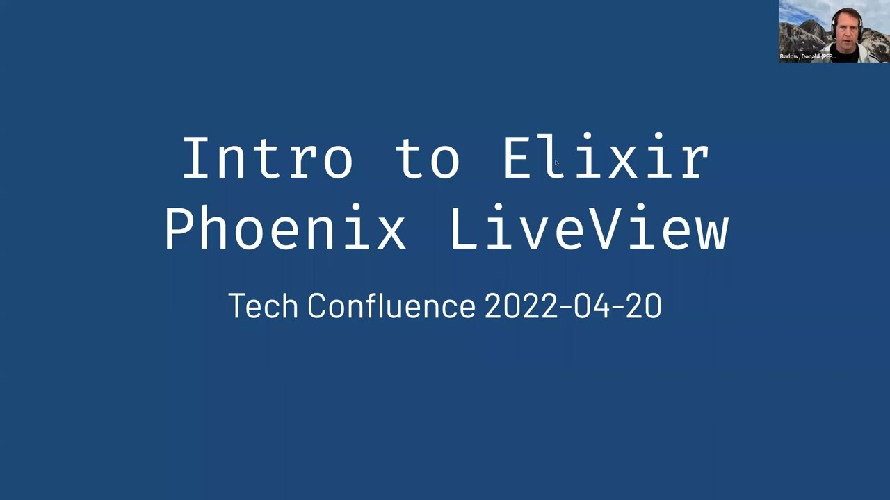 Elixir Phoenix LiveView by Don Barlow