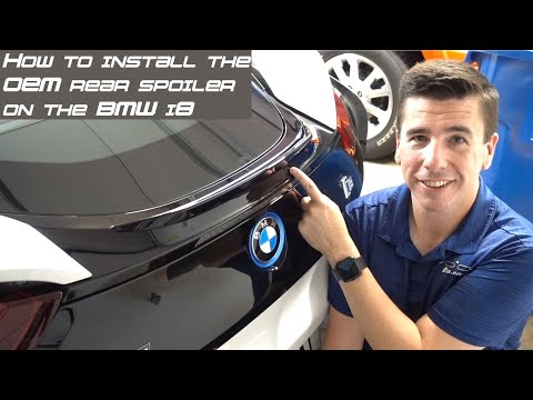 How To install the BMW OEM rear spoiler on the BMW i8