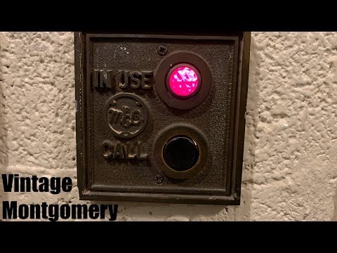 TINY Vintage 1940s Montgomery Traction Elevator @ Sherman Gardens - Evanston, IL
