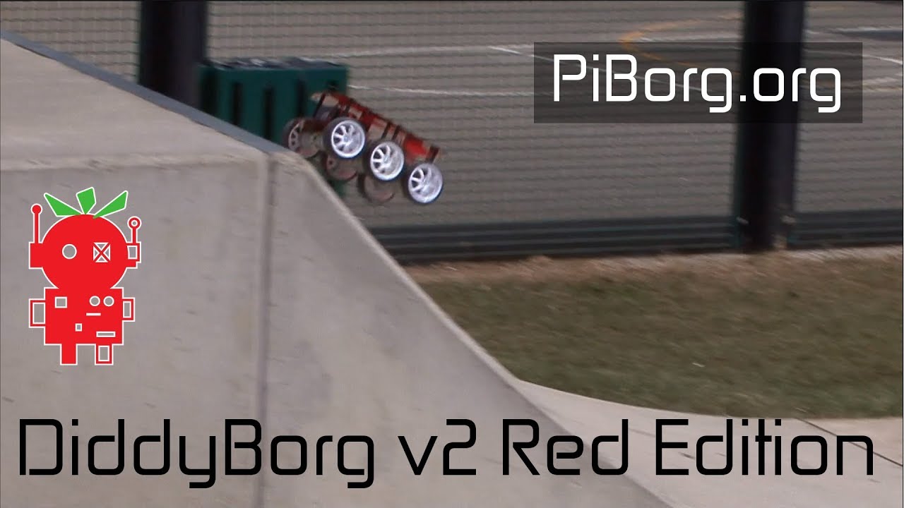 DiddyBorg v2 Red edition Raspberry Pi robot