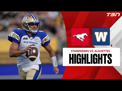 Calgary Stampeders vs. Winnipeg Blue Bombers HIGHLIGHTS | CFL Week 6