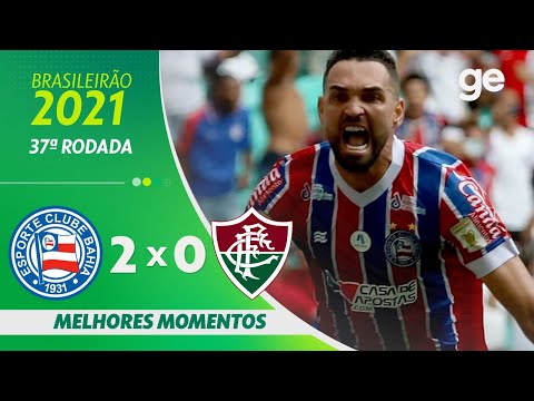Gols e lances de Bahia x Fluminense