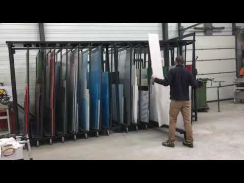 Rack à tiroirs verticaux pour tôles et panneaux