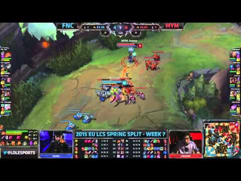 LCS EU Spring 2015 W7D2: FNC vs MYM | Fnatic vs MeetYourMakers (06.03.2015)