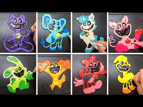 Poppy Playtime Chapter 3: Smiling Critters- All Characters, Pancake art Challenge (FNF Music)