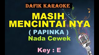 Download lagu masih mencintainya (Karaoke) Papinka ,Nada cewek E mp3