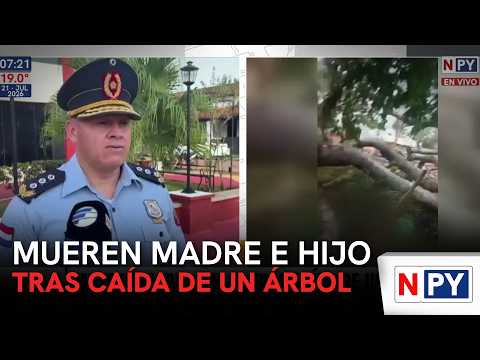 Mueren madre e hijo tras caída de un árbol