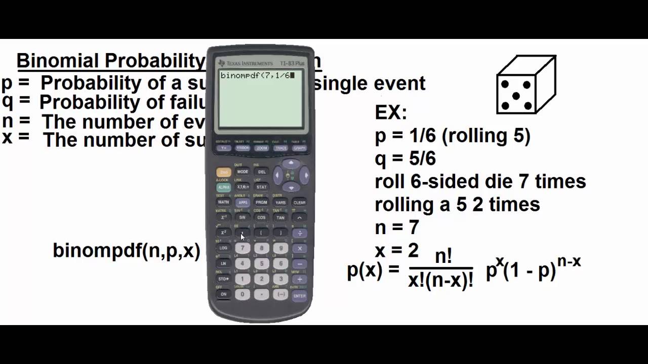 Binomial Probability Distribution on the calculator