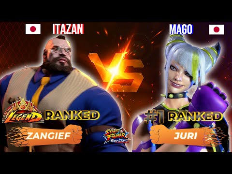 SF6 ▰ ITAZAN (Zangief) vs MAGO (#1 Ranked Juri) ▰ High Level Gameplay
