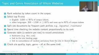 Jan Kraus, Vít Suchomel: Topic and Genre Classification of a Large English Web Corpus