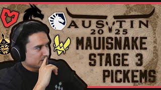 Mauisnake's Stage 3 Pick'Ems BLAST Austin Major