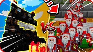 EJERCITO de SANTA CLAUS VS BASE de CARBON EN MINECRAFT!! 👈😱  AGAPITO