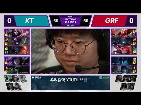 KT vs GRF Highlights Game 1 LCK Spring 2019 W5D3 KT Rolster vs Griffin