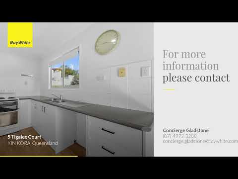 5 Tigalee Court, Kin Kora, QLD 4680, 3 Schlafzimmer, 1 Badezimmer, House
