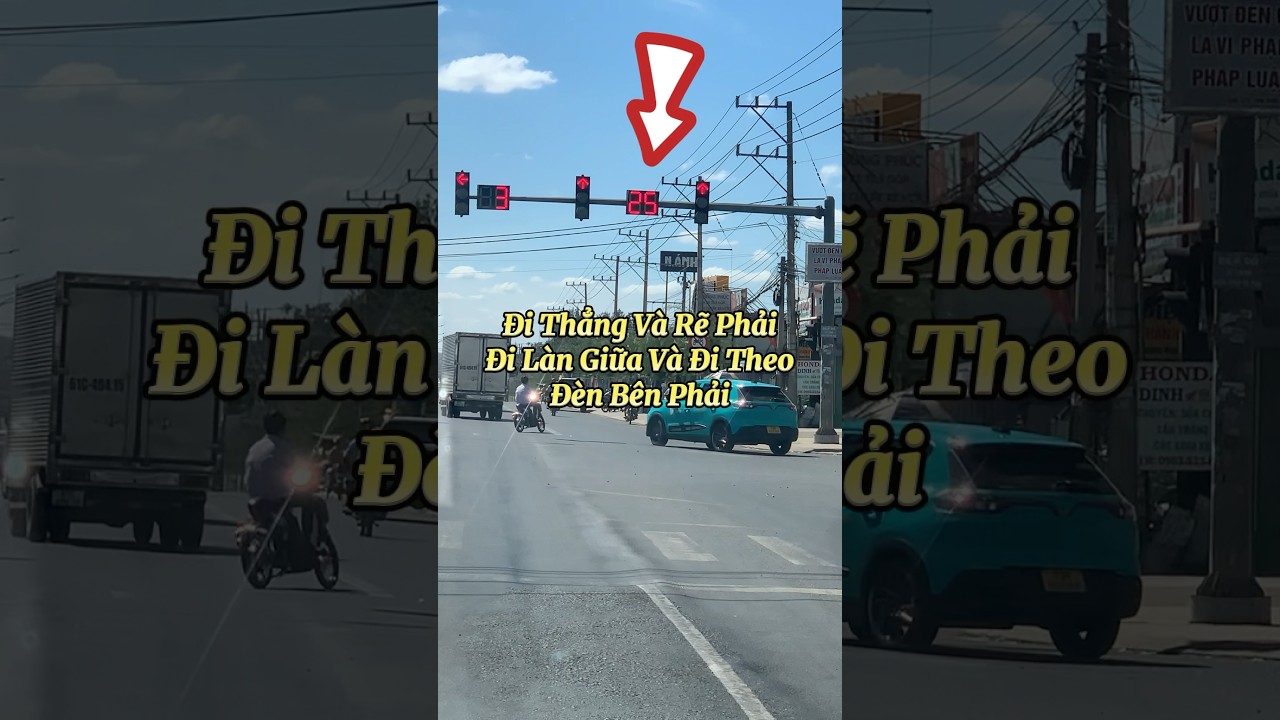 How to go through an intersection with two different traffic lights