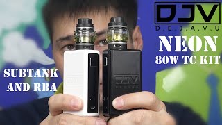 DJV Dejavu Neon TC Kit | Mesh Coil Tank with RBA included