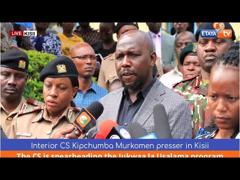 LIVE|| Interior And National Administation CS Kipchumba Murkomen Address In Kisii County - 12/09/25