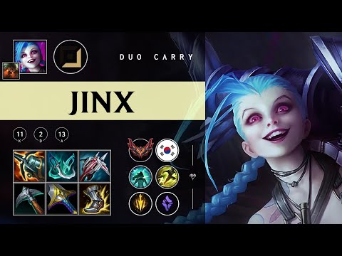 Jinx ADC vs Ezreal - KR Grandmaster Patch 25.22