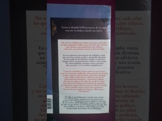 Vídeo relacionado con Mi siglo