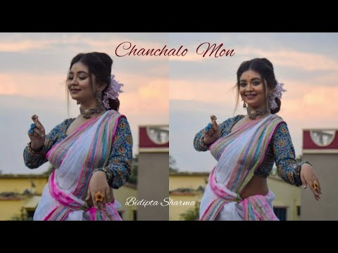 Chanchalo Mon - Tribute to Tagore | Dance Cover by | BIDIPTA SHARMA | Singer - Souradipta Ghosh |