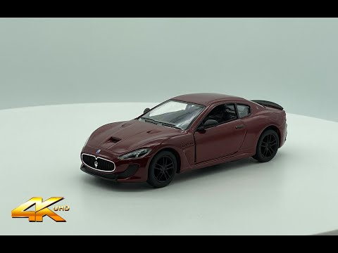 Машинка металлическая Kinsmart 1:38 «2016 Maserati GranTurismo MC Stradale» KT5395D инерционная / Серый металлик