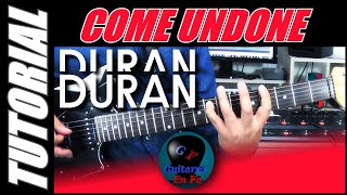 Cómo tocar Come Undone en guitarra - Duran Duran - TUTORIAL