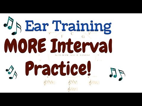 Ear Training Interval Practice - ALL Intervals! Ascending, Descending, Block
