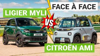 Citroën AMI vs. Ligier Myli : quelle est la meilleure voiture électrique sans permis ?