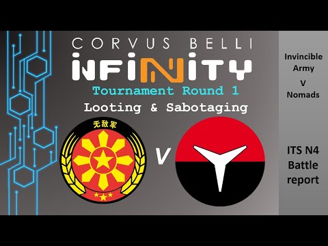 Fast Panda Gaming: Infinity ITS N4 Battle Report - Looting & Sabotaging (Nomads vs Invincible Army)