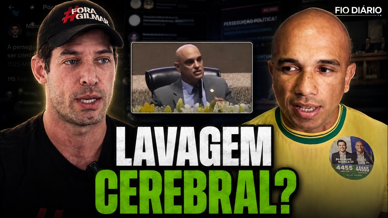 MORAES FALA EM “LAVAGEM CEREBRAL” E MARCO RESPONDE: “GEORGE ORWELL NA VEIA”