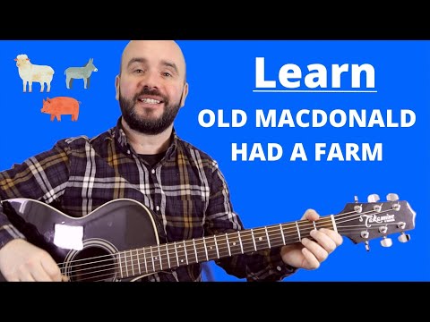 Old MacDonald Had A Farm First Beginner Guitar Lesson (3 STEPS!)