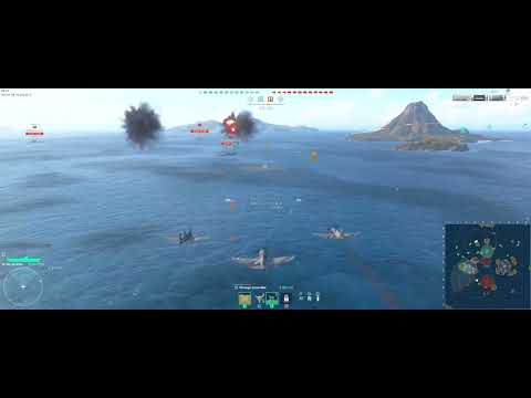 World of Warships - Colossus AP rockets vs Myoko
