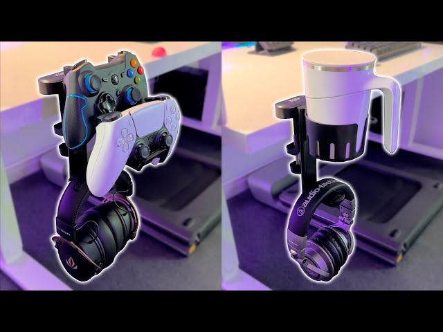 Vídeo relacionado con Universal Soporte Mandos, Juego de Soporte de Auriculares y Gamepad Acrílico de 2 Niveles, Controller Holder Stand para Auriculares y Mando, Transparente