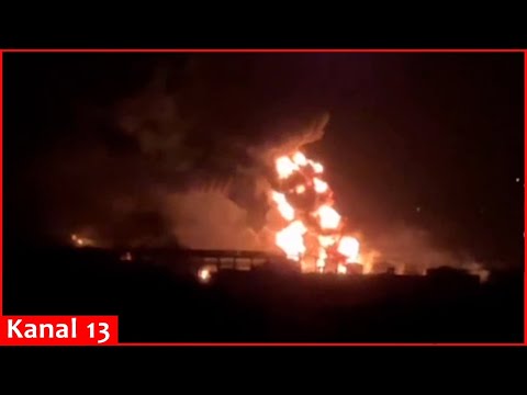 Another oil refinery of  Russians was hit in Volgograd region - image of fierce fire in area