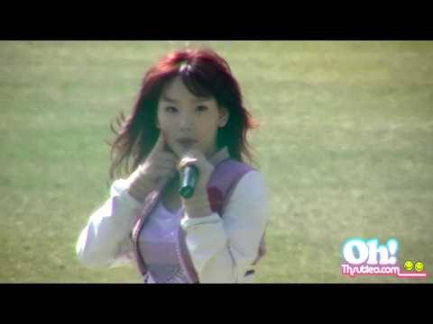 [Fancam] 100328 Taeyeon SNSD - Oh!@Pro Baseball Opening Game
