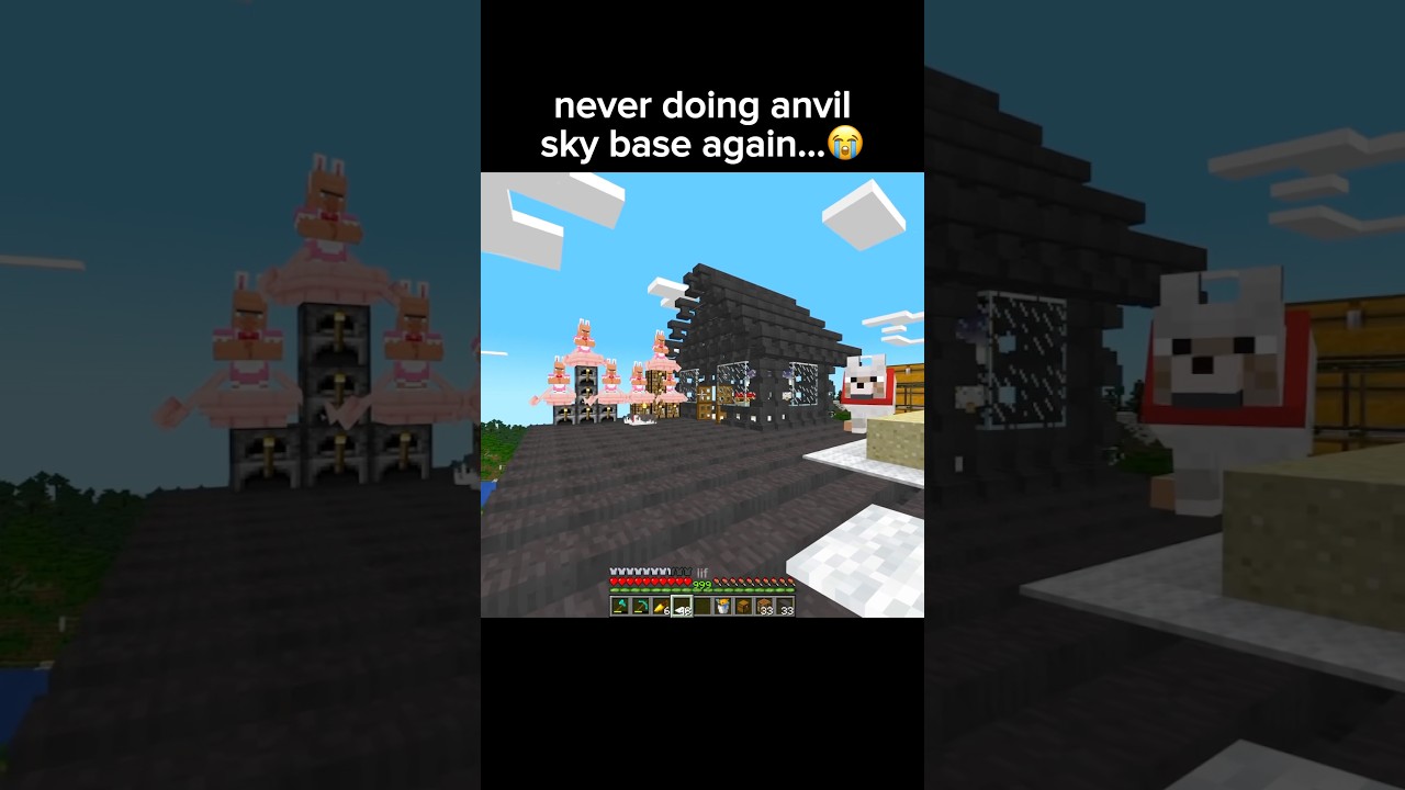 minecraft sky base.. 💀