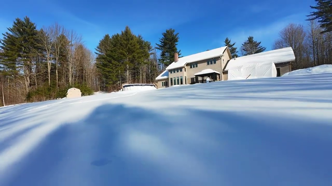 Exterior drone video of property listing