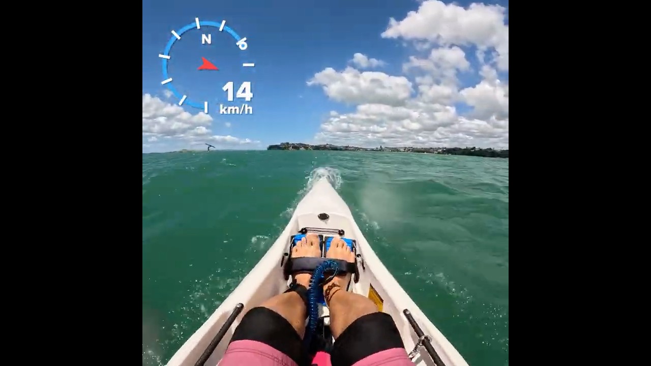 Wind fun! #surfski #windy #kayaking #newzealand