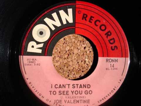 I Can't Stand To See You Cry  - Joe Valentine