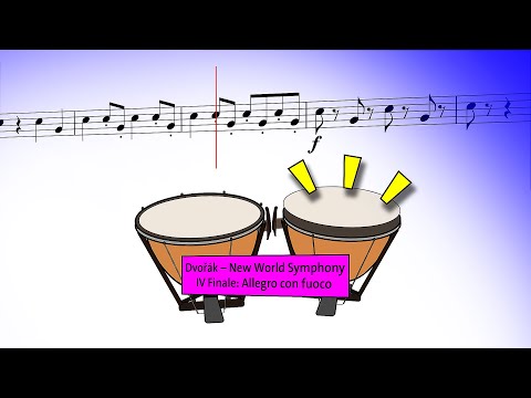 Dvořák New World Symphony – IV Finale: Allegro con fuoco – Timpani Moments