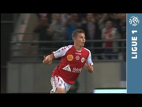 But Nicolas DE PREVILLE (58') - Stade de Reims - EA Guingamp (1-1 - 2013/2014