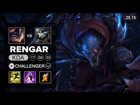 Rengar vs Rumble Top - KR Challenger - Patch 25.15 Season 15