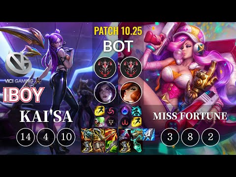 VG iBoy Kai'Sa vs Miss Fortune Bot - KR Patch 10.25