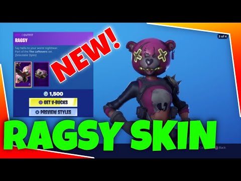 {New} RAGSY SKIN! | Say Hello To Your Works NightBear | Fortnite Shop