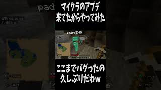【マイクラ】バグりすぎてｗ　 #マイクラ  #マインクラフト #shorts
