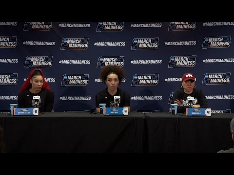 Victaria Saxton, Brea Beal, Dawn Staley News Conference — 3/19/22